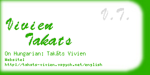 vivien takats business card
